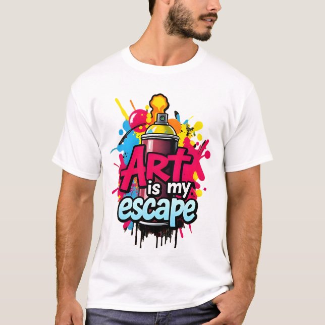 Camiseta Escapar de arte de pintura en spray - Urbanismo in (Anverso)