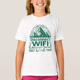 Camiseta Escapar de la conexión digital con la naturaleza