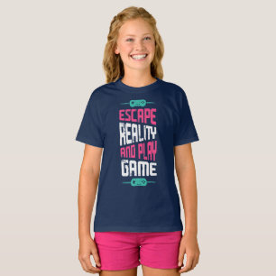 Camiseta Escapar de la realidad y jugar juegos