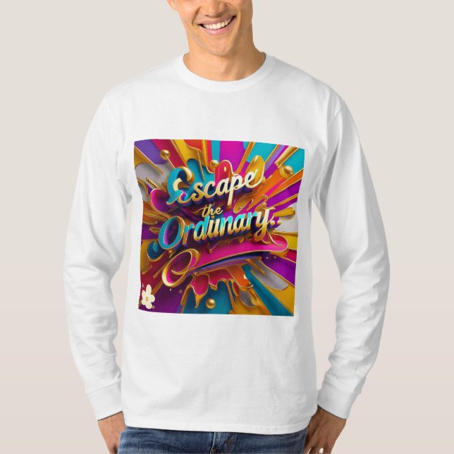 Camiseta "Escapar de lo ordinario" (Anverso)