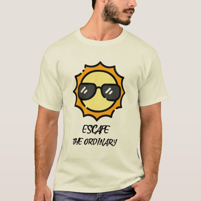 Camiseta Escapar de mis viajes ordinarios (Anverso)