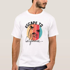 Camiseta escape a california retro verano vintage