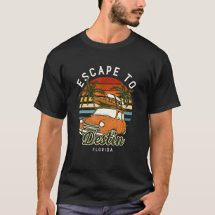 Camiseta Escape A Destin Beach Florida Ocean Fl Summer Vac