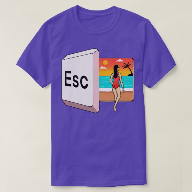 Camiseta Escape a la playa (Diseño del anverso)