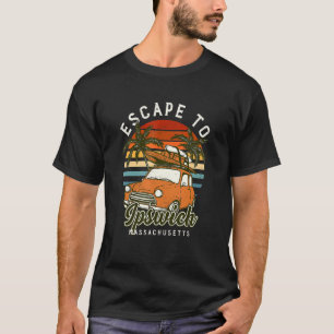 Camiseta Escape A La Playa De Ipswich Massachusetts Ocean M