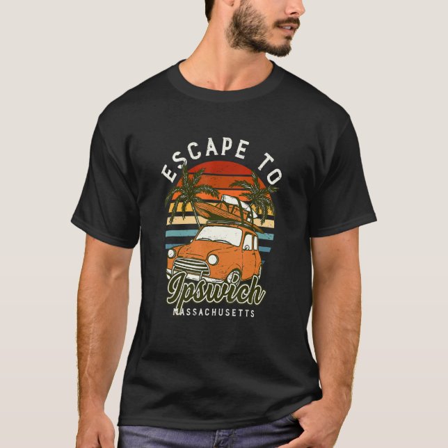 Camiseta Escape A La Playa De Ipswich Massachusetts Ocean M (Anverso)