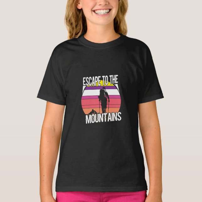 Camiseta Escape a las montañas (Anverso)