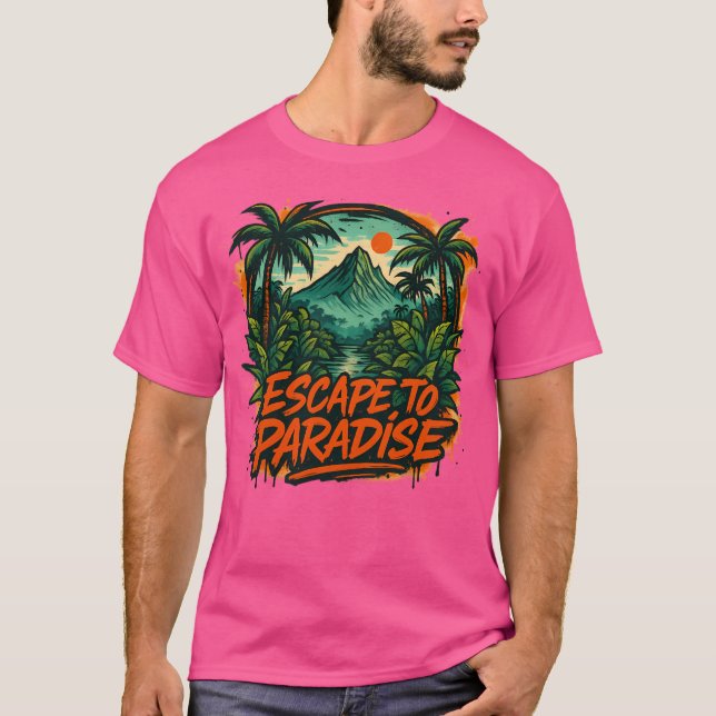 Camiseta Escape al paraíso (Anverso)
