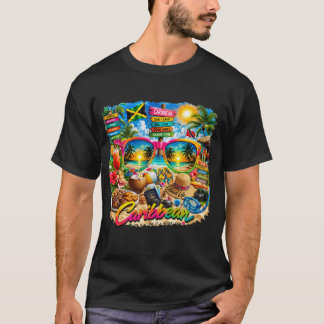 Camiseta Escape al Paraíso Caribeño – Sol, Arena y Vibracio