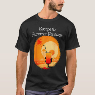 Camiseta Escape al paraíso de verano con Sunset y Dr.
