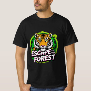 Camiseta Escape al tigre forestal