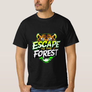 Camiseta Escape al tigre forestal