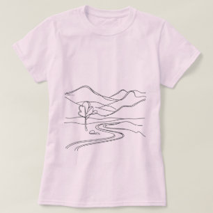 Camiseta Escape de la montaña serena: un minimalista