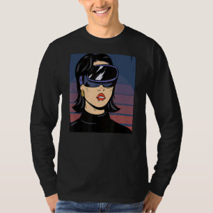 Camiseta Escape de la mujer pop de la realidad en los titul