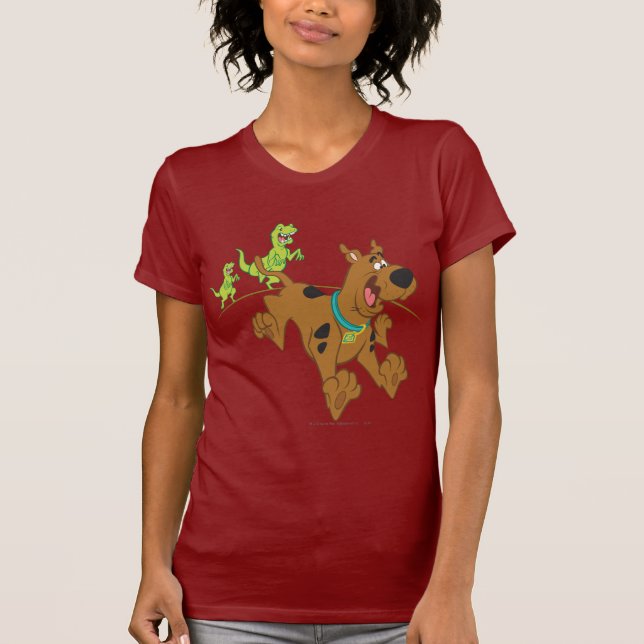 Camiseta Escape de los dinosaurios Scooby-Doo (Anverso)
