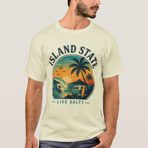 Camiseta Escape de puesta de sol en el surf para amantes de