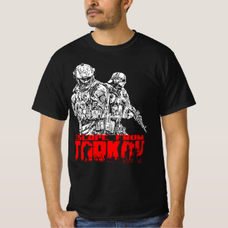 Camiseta Escape de Tarkov Blanco y Rojo