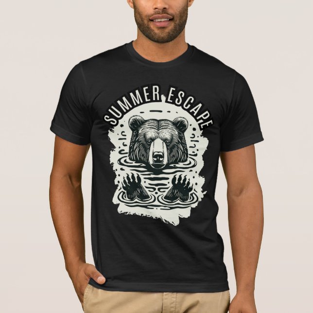 Camiseta Escape de verano: sumergirse en la naturaleza (Anverso)