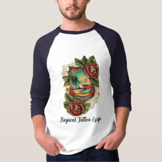 Camiseta Escape del tatuaje tropical