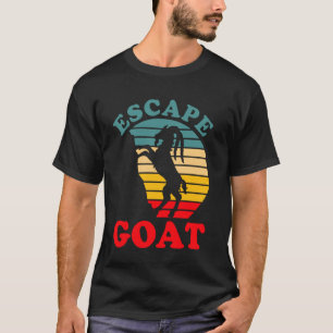 Camiseta Escape Goat Funny Sencillo Disfraz De Halloween T