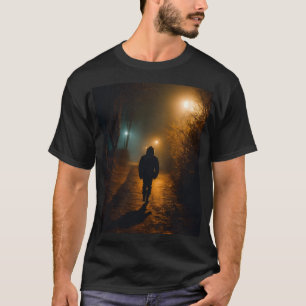 Camiseta Escape nocturno: oscuro y misterioso collar de cam