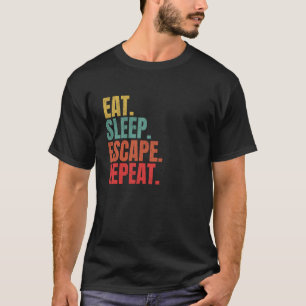 Camiseta Escape Room Come Duerme Escape Repite Resuelve Puz