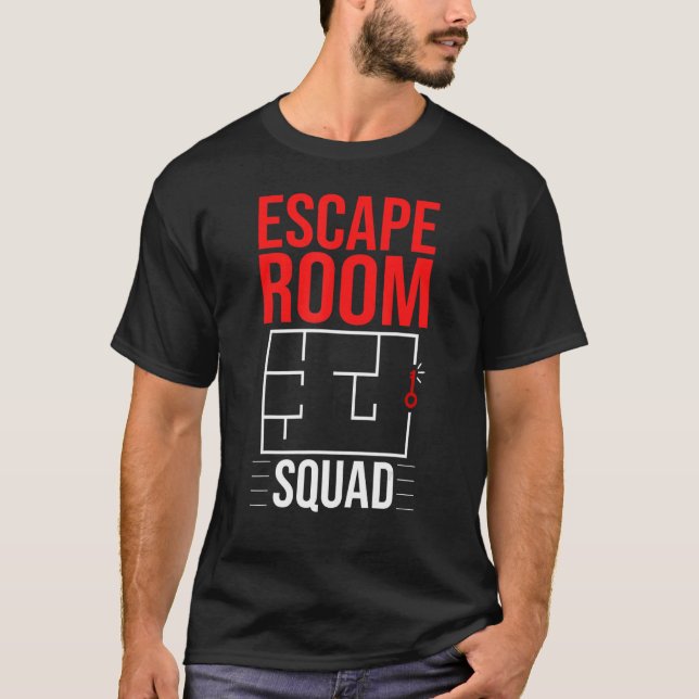 Camiseta Escape Room Game Exit Puzzle Boxes Board Horror 3 (Anverso)