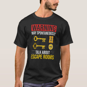 Camiseta Escape Room Game Exit Puzzle Bozzle Board Horror