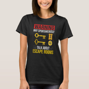Camiseta Escape Room Game Exit Puzzle Bozzle Board Horror