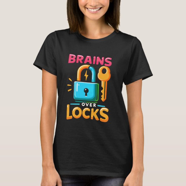 Camiseta Escape Room Game Lockking Puzzle Room Exit Game (Anverso)