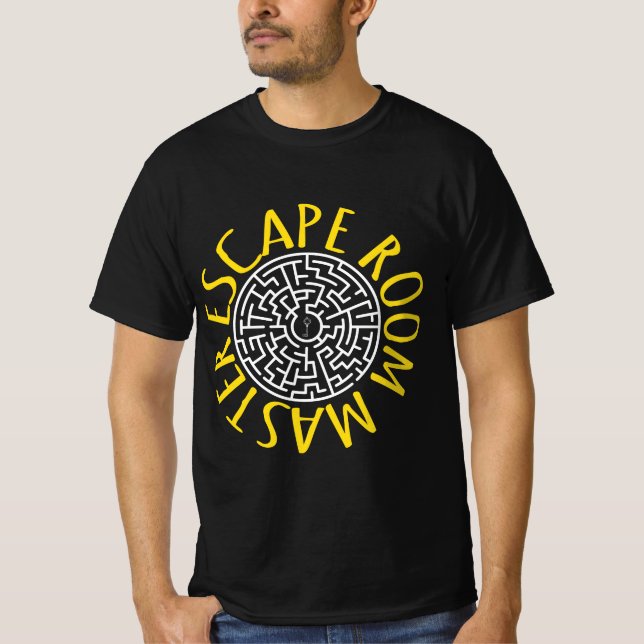 Camiseta Escape Room Master Shirt Puzzle Maze Design (Anverso)