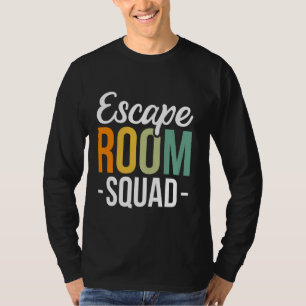 Camiseta Escape Room Squad Mystery Game Resolving