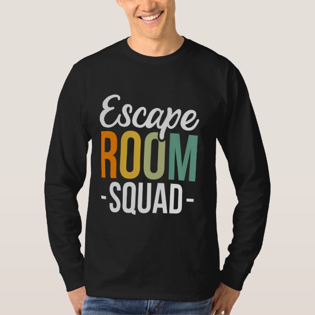 Camiseta Escape Room Squad Mystery Game Resolving (Anverso)