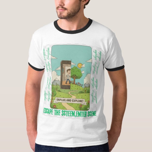Camiseta Escape the screen,enter the scene t-shirt (Anverso)
