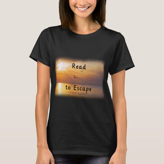 Camiseta Escape to Read | Escape de lectura para a (Anverso)