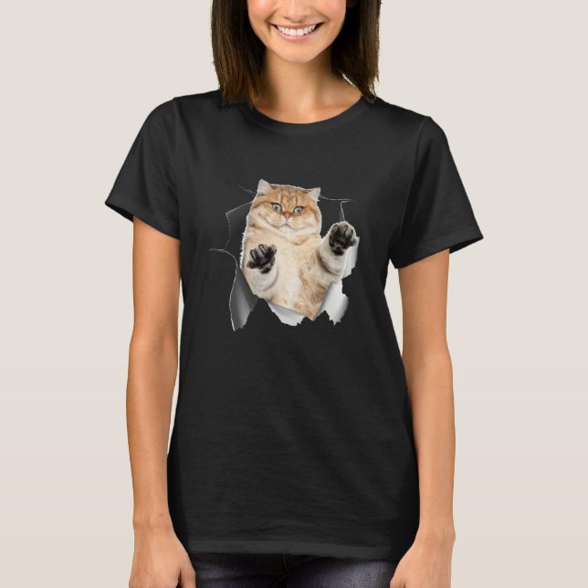 Camiseta Escaping Cat (Anverso)