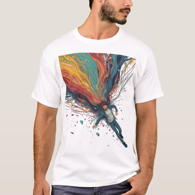 Camiseta Escaping the Noise – Solitary Reflection Art (Anverso)