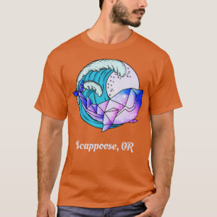 Camiseta Escapopo O Asesino de pintura geométrica japonés