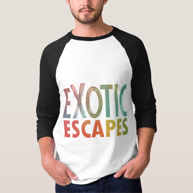 Camiseta Escapos exóticos (Anverso)