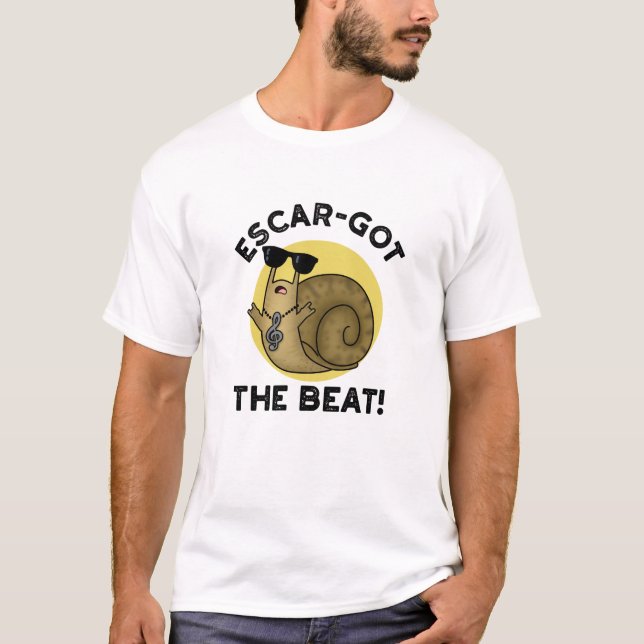 Camiseta Escar consiguió El Divertido Pun De Caracol Francé (Anverso)
