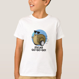Camiseta Escar-go-go Funny Pun de Caracol Francés