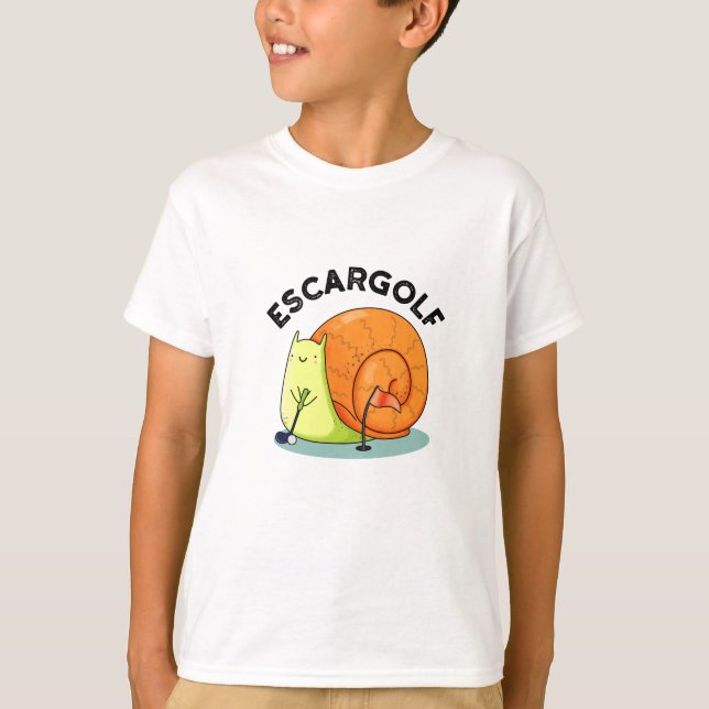 Camiseta Escar-golf Funny Escargot Snail Pun (Anverso)