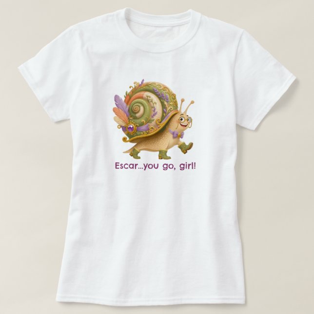 Camiseta Escar...¡vamos, chica! (Diseño del anverso)