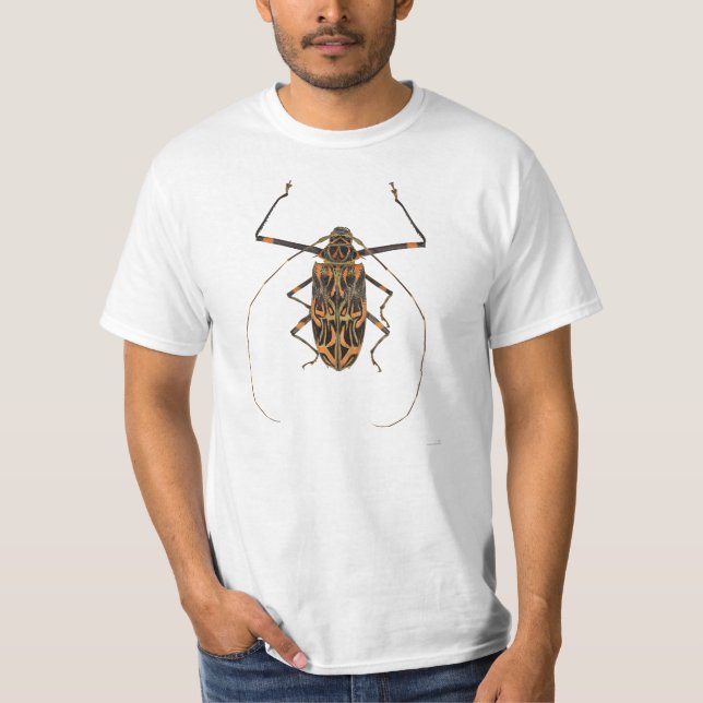 Camiseta Escarabajo Acrocinus Longimanus del Harlequin (Anverso)