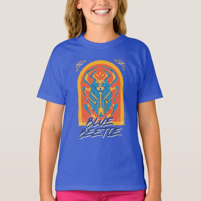 Camiseta Escarabajo Azul Scarab Talavera Gráfico (Anverso)