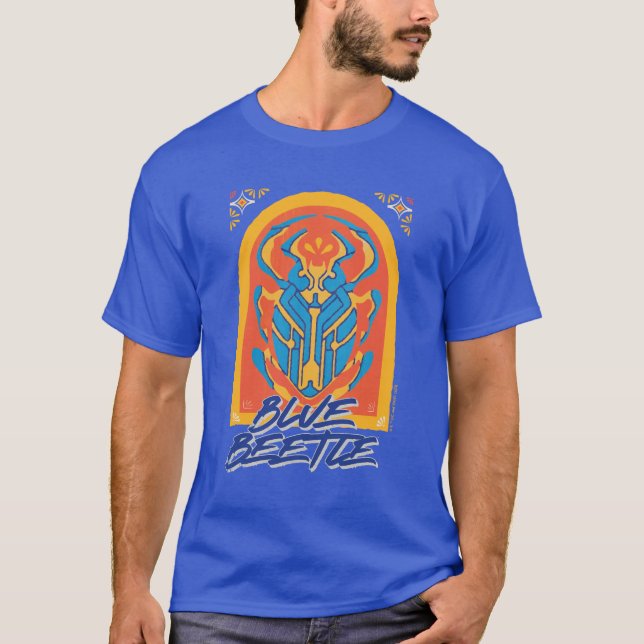 Camiseta Escarabajo Azul Scarab Talavera Gráfico (Anverso)