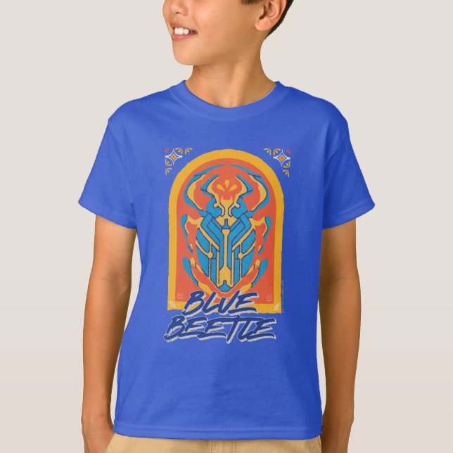 Camiseta Escarabajo Azul Scarab Talavera Gráfico (Anverso)