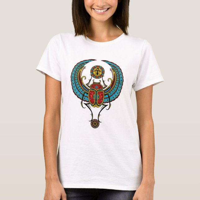 Camiseta Escarabajo con alas egipcio (Anverso)