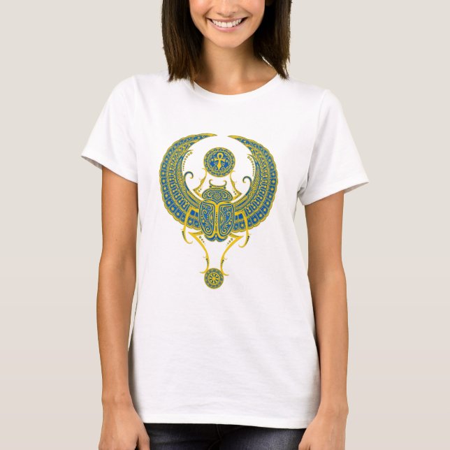 Camiseta Escarabajo con alas egipcio (Anverso)