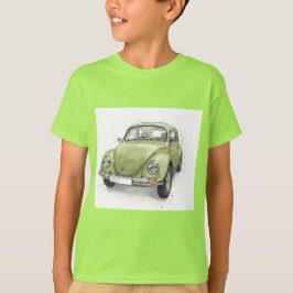 Camiseta Escarabajo de Volkswagen verde claro